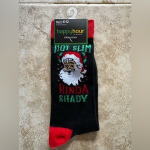 NWT Tipsy Elves “Not Slim Kinda Shady” Santa Socks